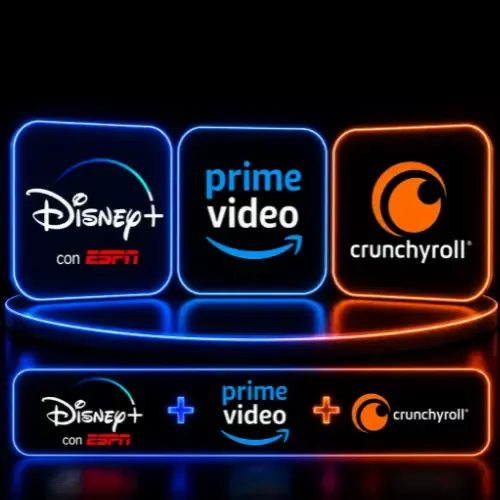 Product image - Disney+ con ESPN + Prime Video + Crunchyroll