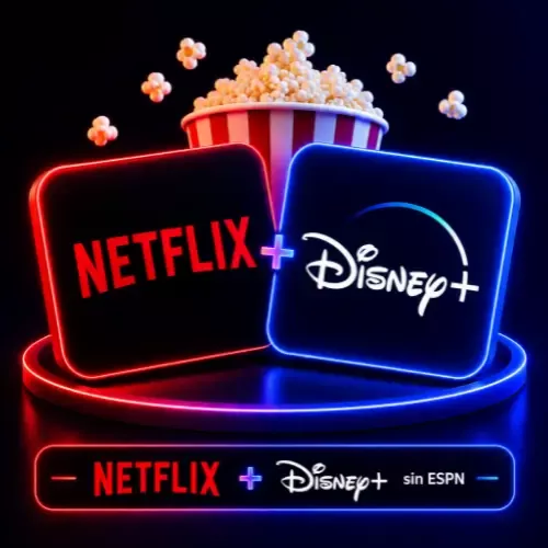 Product image - Netflix + Disney+ sin ESPN