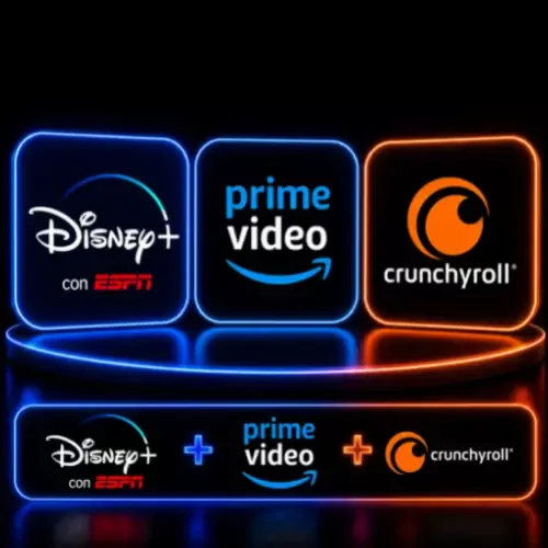 Product image - Disney+ sin ESPN + Prime Video + Crunchyroll