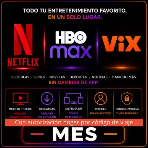 Product image - Netflix + HBO Max + ViX