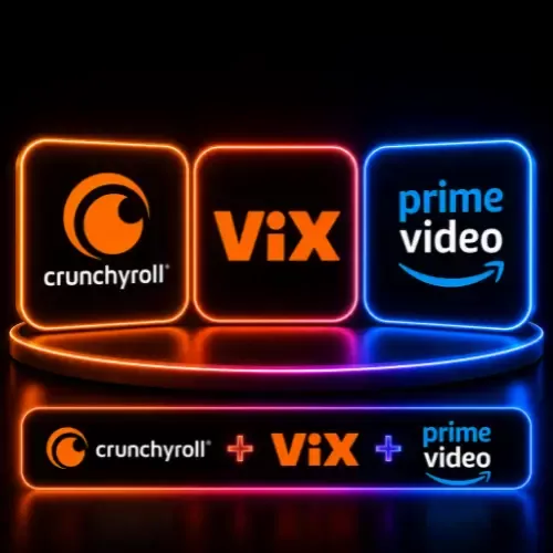Product image - Crunchyroll + ViX + Prime Video