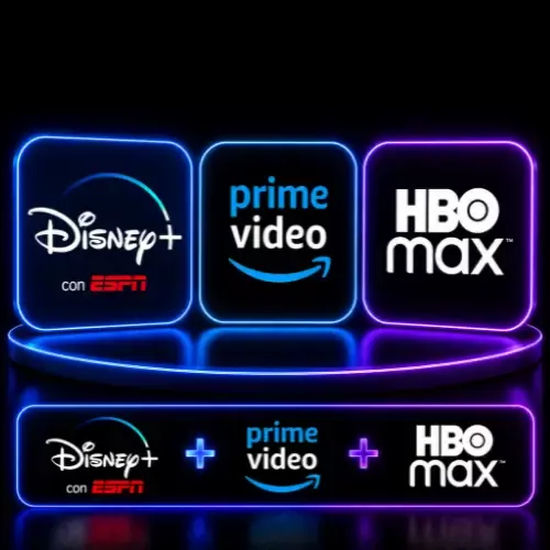 Product image - Disney+ con ESPN + Prime Video + HBO Max