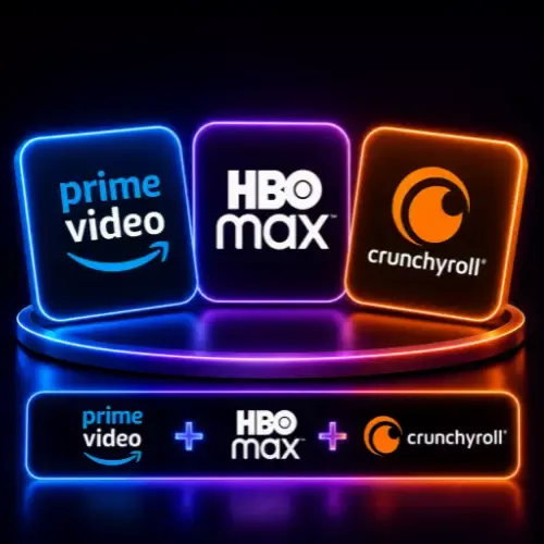 Product image - Prime Video + HBO Max + Crunchyroll