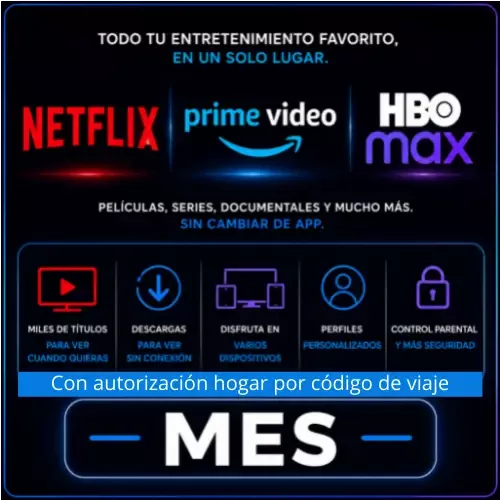 Product image - Netflix + Prime Video + HBO Max
