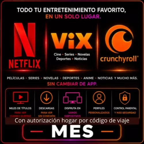 Product image - Netflix + ViX + Crunchyroll