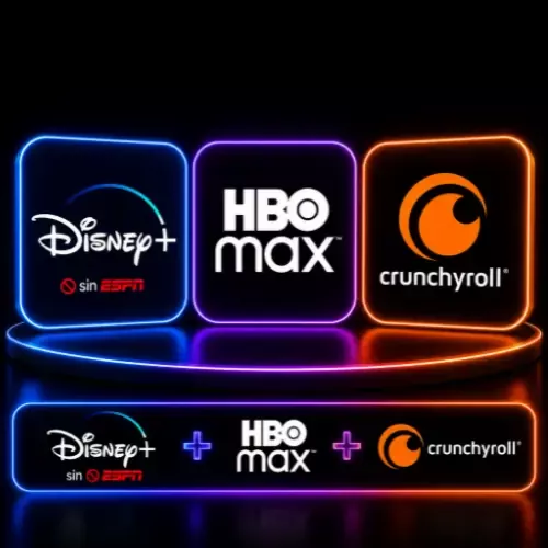 Product image - Disney+ sin ESPN + HBO Max + Crunchyroll