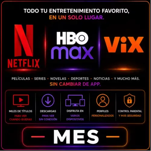 Product image - Netflix + HBO Max + ViX
