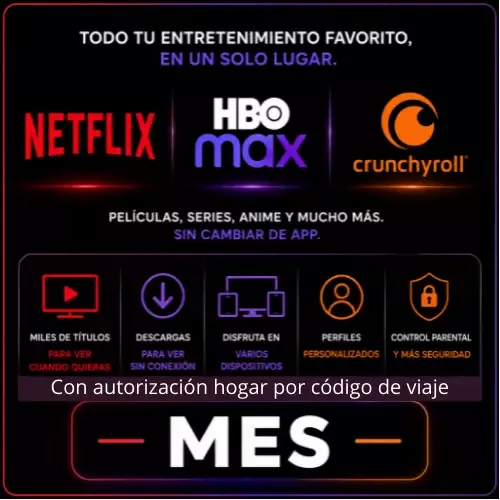 Product image - Netflix + HBO Max + Crunchyroll